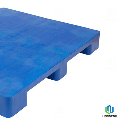 Anti Slip Heavy Duty Plastic Pallet Blue 1200*1000*150mm With Nine Feet / Smooth Top