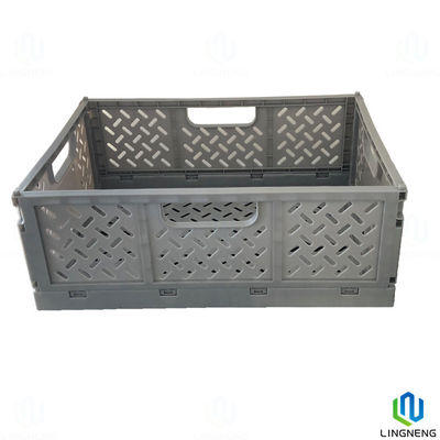 Multi Functional Portable Folding Storage Crate , Plastic Collapsible Crates For Storage