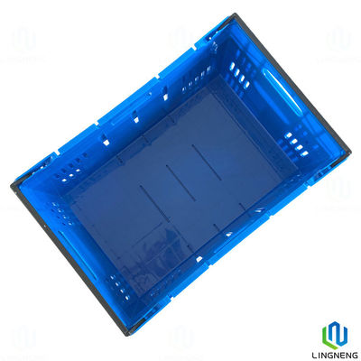 60L 30kgs Supermarket Plastic Fruit And Vegetable Crates With Handles
