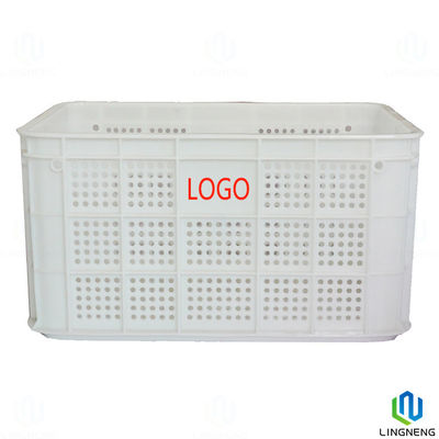 Customized Large Rectangular Milk Crates 40L Plastic Turnover Crate