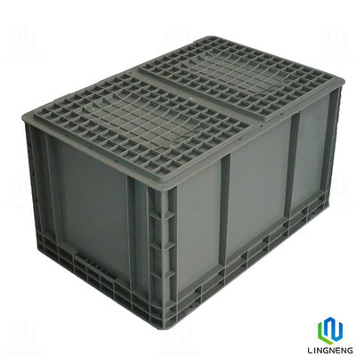 Euro Standard Heavy Duty Plastic Moving Boxes Stackable For Logistics Transportation